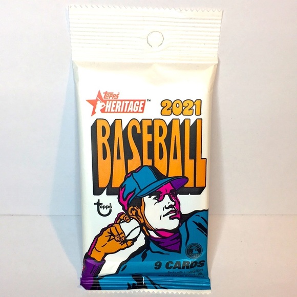 2021 TOPPS HERITAGE BASEBALL 9 Card Pack